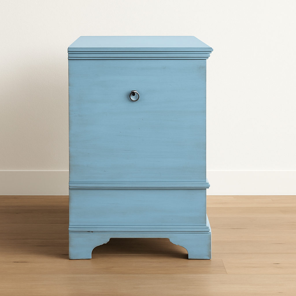 Elodie Wooden Sandook Trunk – Vintage Blanket Box with Drawers