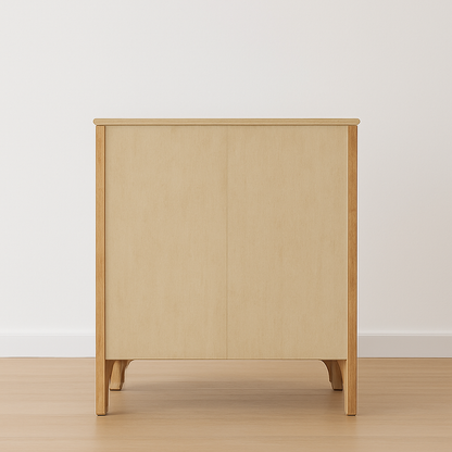 Wooden cabinet on a plain background