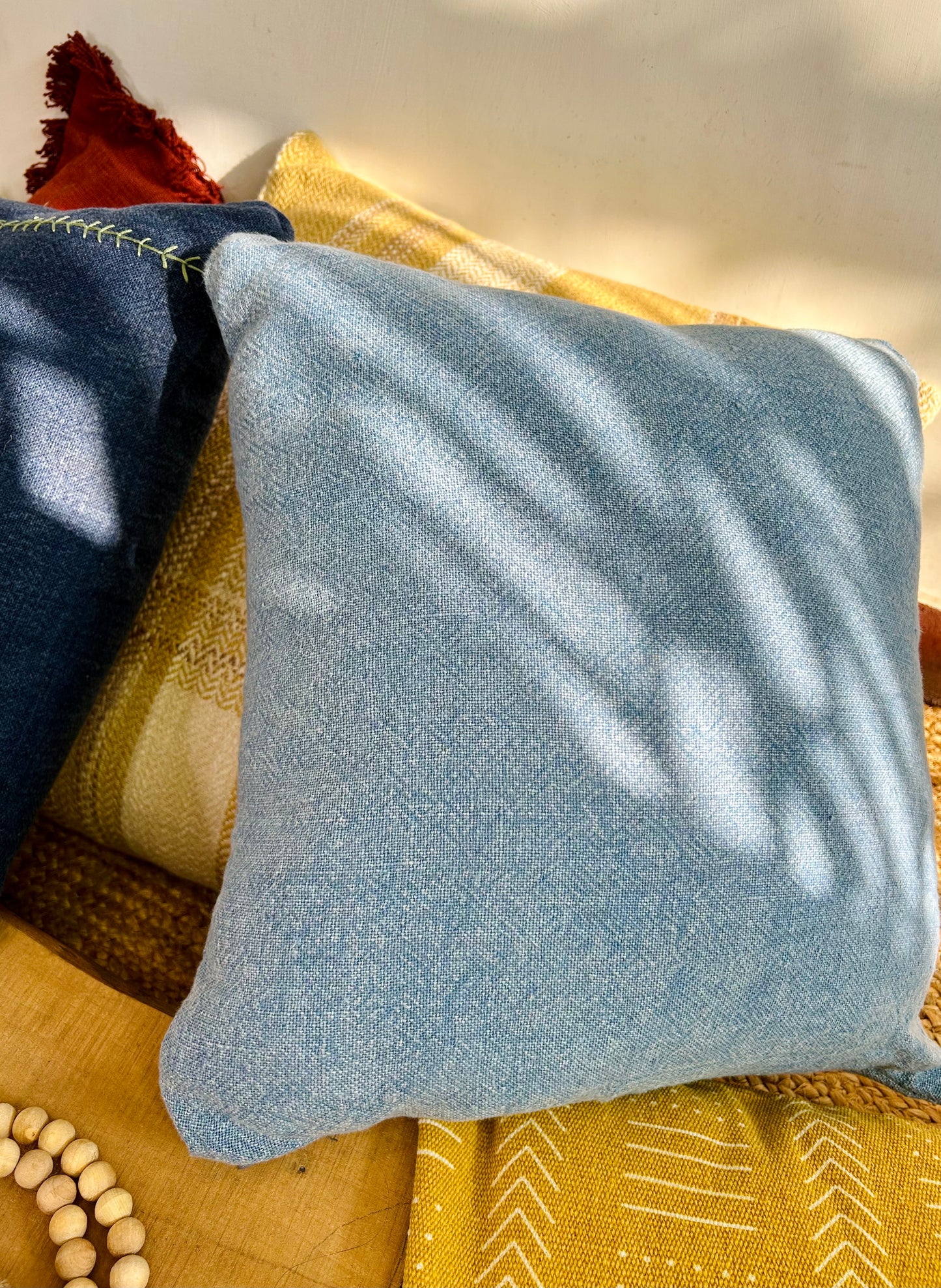 Ocean Mist Linen Cushion Cover