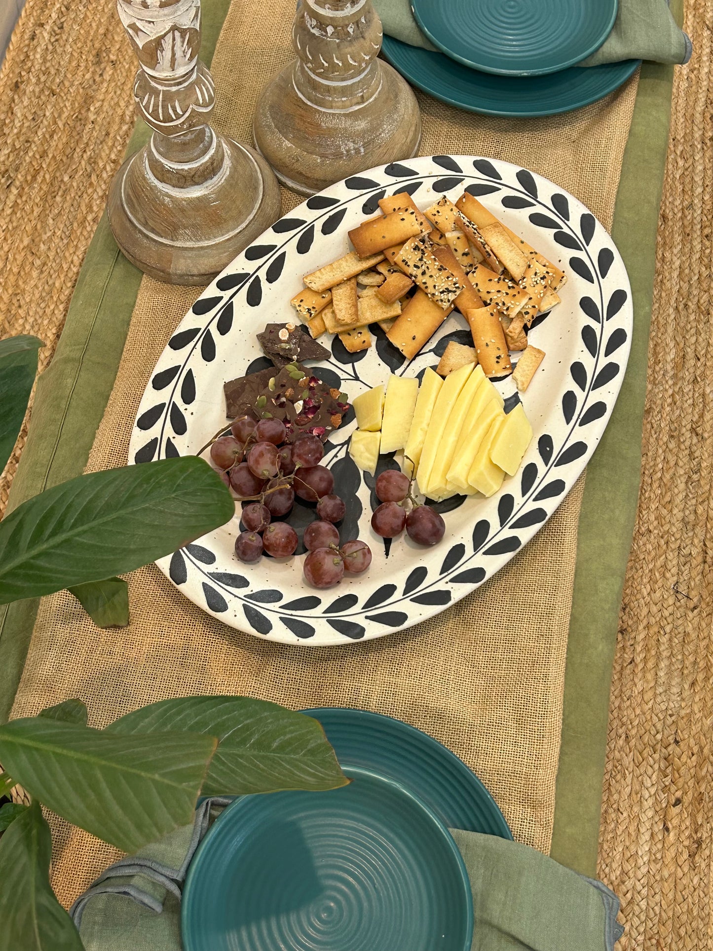 Artisanal Porcelain Cheese Platter