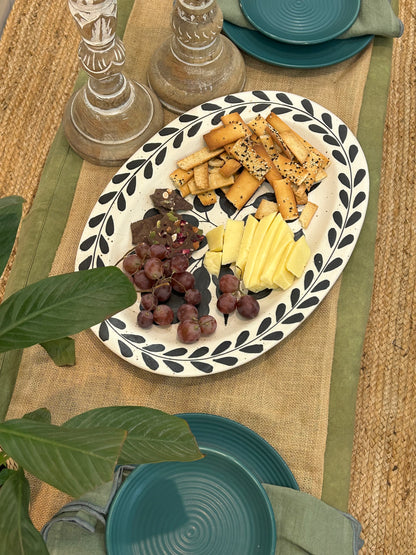 Artisanal Porcelain Cheese Platter