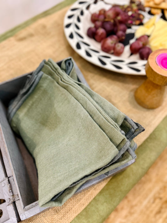 Pure Linen Table Napkins – Set of 6 | Flashback Home Décor