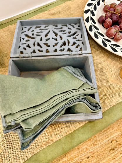 Vintage Wooden Keepsakes Utility Box